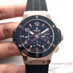 Swiss Grade Copy Hublot Big Bang Watch Rose Gold Black Ceramic Bezel 